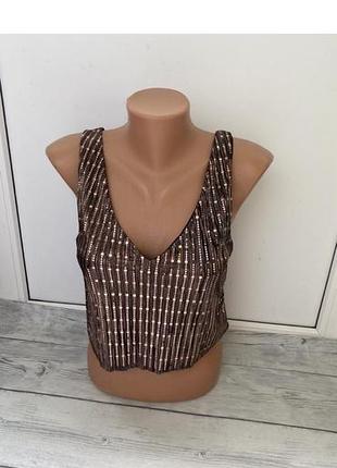 Блестящий топ miss selfridge m(38)10