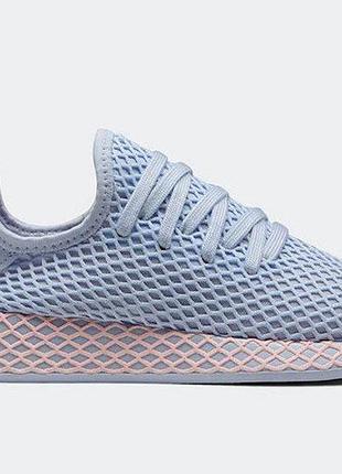 Adidas deerupt summer (37.5) 23-24см женские кроссовки бирюзовые летние
