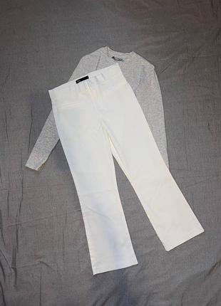 Белые брюки zara