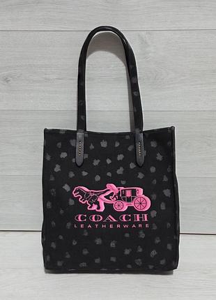 Фирменная сумка шоппер coach, оригинал