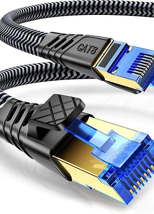 Мережевий кабель (патч корд) rj45 - rj45 cat 8 norshy 3м