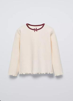 Реглан кофта хлопок рубчик zara