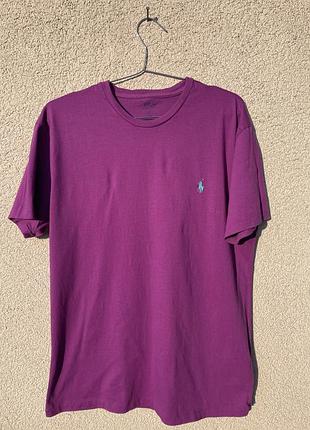 Оригінальна футболка polo ralph lauren фіолетова s