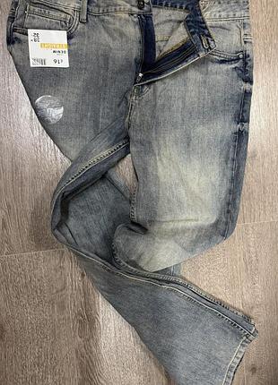 George denim straight джинси нові якісні стильна світло грязна варка оригінал
