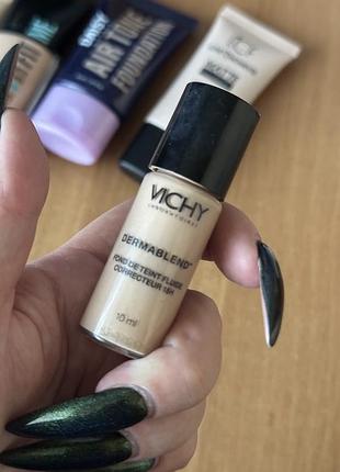 Матуючий тональний крем-пробник vichy dermablend 3d correction 15 тон opal