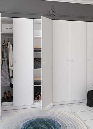 Комплект шкафов для одежды doros промо (2 шт.) 270х48х204 см белый (drs-011215)