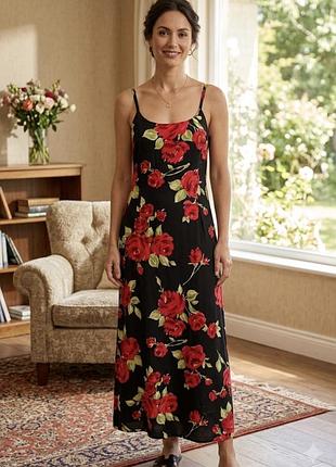 Вінтажна сукня сарафан максі від бренду laura ashley