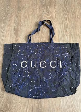 Сумка gucci  shopping bag silver stars and constellation