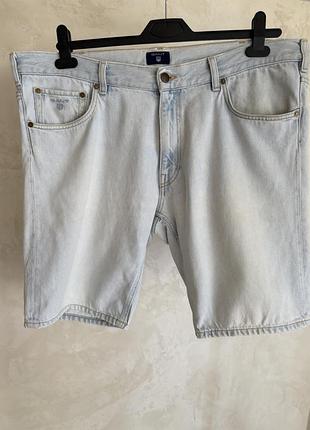 Чоловічі шорти, джинсові,блакитні, gant, розмір 56/w38