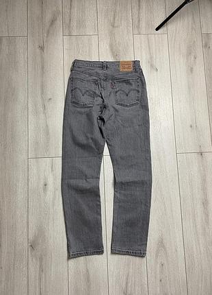 Сірі джинси levis 501, w26 l30