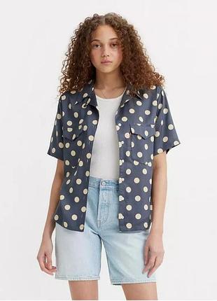 Рубашка с короткими рукавами в горох от levi's