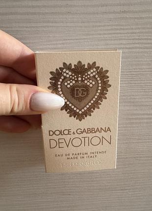 Пробник dolce & gabbana devotion  eau de parfum intense