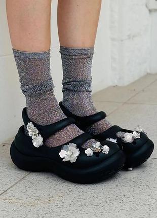 Крокси crocs phaedra black, розмір 38-39 (us w8), в коробці