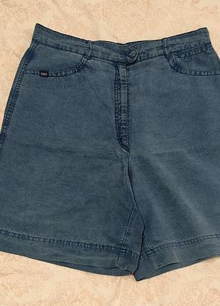 Легкие джинсовые шорты бермуды zehes (50% тенсел, 35% лен), р. 44 (l-xl)