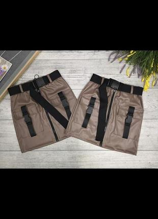 Юбочка из эко-кожи