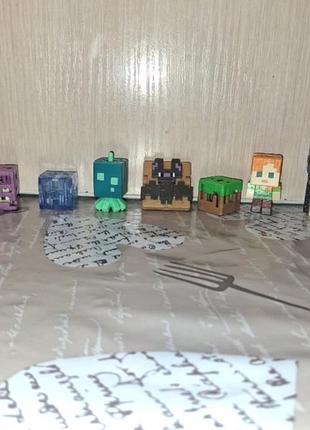 Оригінальні фігурки minecraft kinder joy, набір для колекції