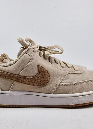 Женские кроссовки nike court vision low canvas cork