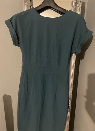 Смарагдова сукня-футляр orsay розмір 36 (s) в ідеальному стані, тканина поліестер, віскоза