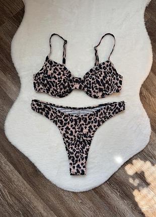 Леопардовый купальник shein