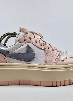 Женские кроссовки nike air jordan 1 elevate low в расцветке atmosphere pink.
