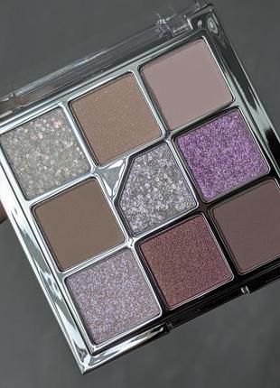 Корейская палетка теней unleashia glitterpedia eye palette 4 all of lavender fog