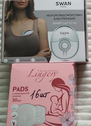 Молоковідсмоктувач електричний swan smart lacto x3