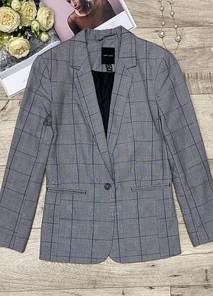 Легкий жакет, пиджак в клетку new look, р.xxs-xs