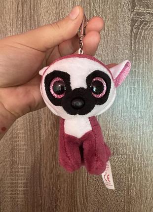 Іграшка — це брелок ty beanie boos leeann the pink lemur