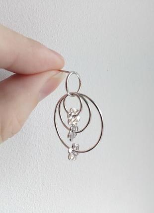 Серьги, серебро 925 проби 2