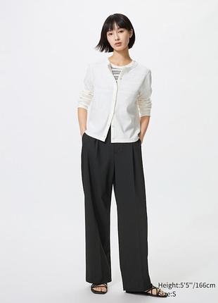 Широкі брюки uniqlo в новому стані women's pleated wide trousers led