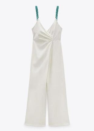 Zara, лен, новый, комбинезон