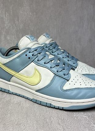 Кросівки nike dunk low ocean bliss citron tint sail dd1503-123