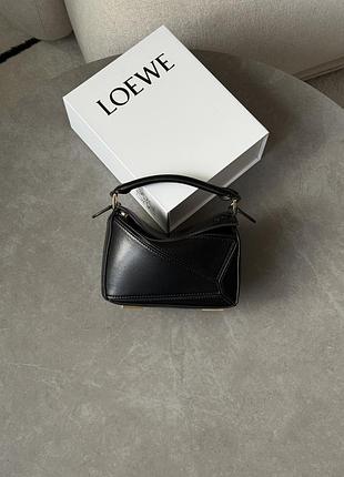 Сумка loewe mini puzzle bag black
