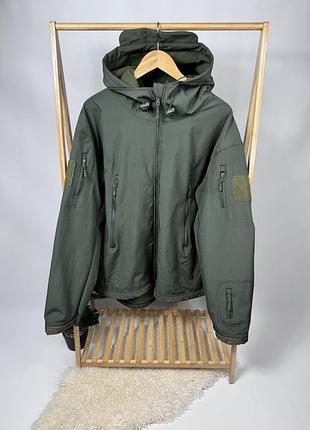 Тактична куртка софтшел вітровка на флісі military gore-tex