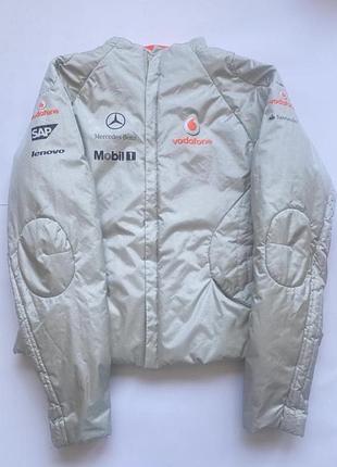 Винтажная куртка f1 vodafone mclaren mercedes / гоночный бомбер формула-1