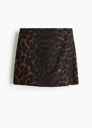 Спідниця шортиками h&m лео принт