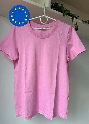Рожева футболка we fashion, 100% бавовна, s/m