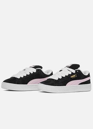 Puma suede xl black pink