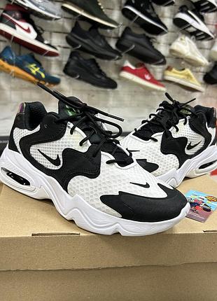 Жіночі кросівки nike air max 2x оригінал сітка легкі літні спортивні для бігу тренувань залу фітнесу чорно-білі бу 40-40.5 р бігові повсякденні