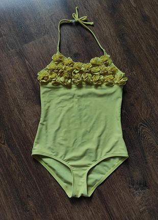 Слитный купальник marks &amp; spencer, красивый закрытый купальник на 6-8 лет