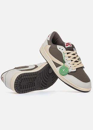 Nike air jordan 1 low og x travis scott “reverse mocha”
