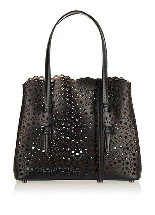 Сумка alaïa чорна у сіточку