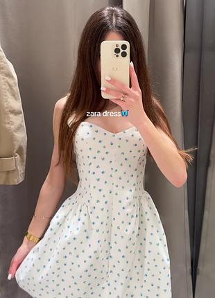 Сукня zara в квітковий принт