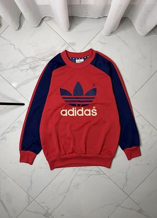 Вінтажний світшот adidas originals trefoil vintage 1999 big logo (l) рідкісний колір