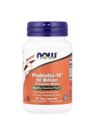 Probiotic-10, комплекс пробиотиков 50 млрд куо, 50 капсул
