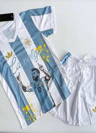 Детская футбольная форма messi national team argentina