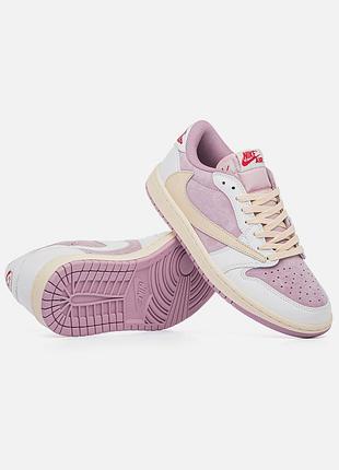 Nike air jordan 1 low × travis scott 'shy pink'