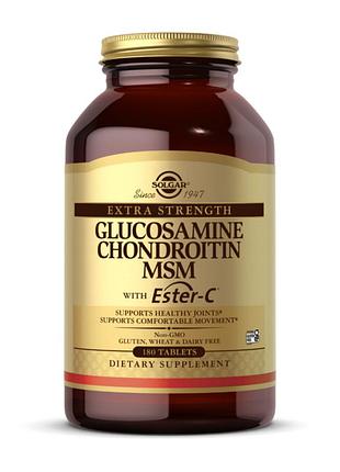 Extra strength glucosamine chondroitin msm with ester-c® - 180 tabs
