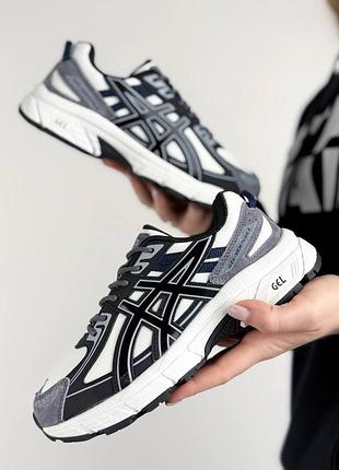 Женские кроссовки asics gel-venture 6 white grey black