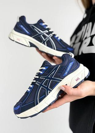 Женские кроссовки asics gel-venture 6 navy beige